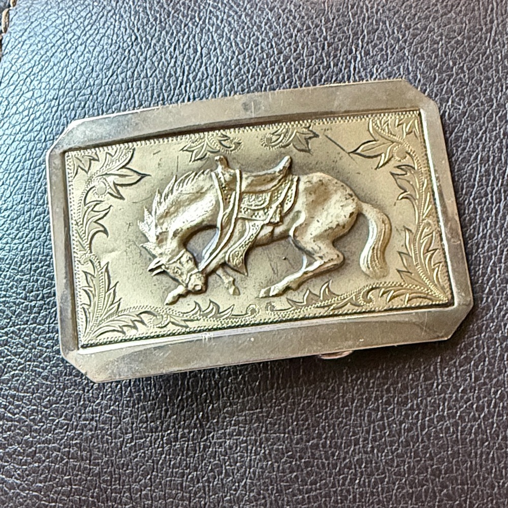 Vintage Horse Belt Buckle